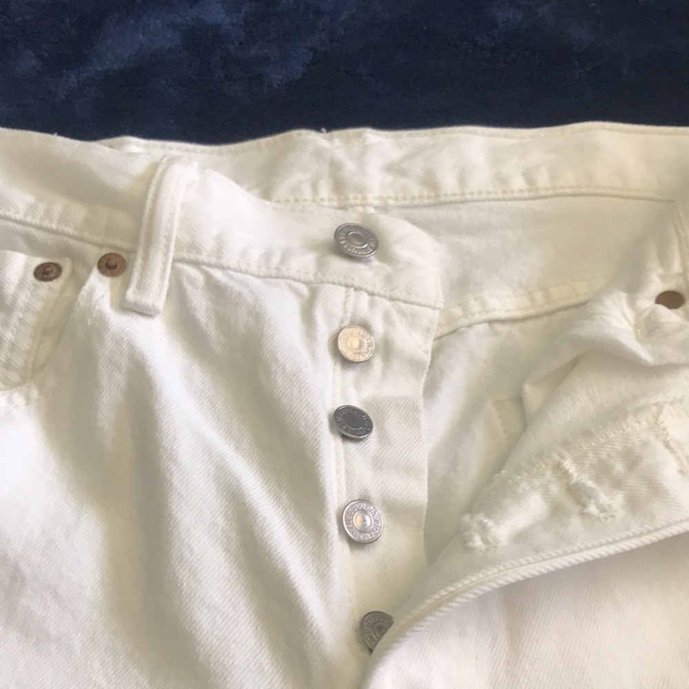 Classic 501 Levi’s - white denim 31 x 30 - Picture 3 of 9